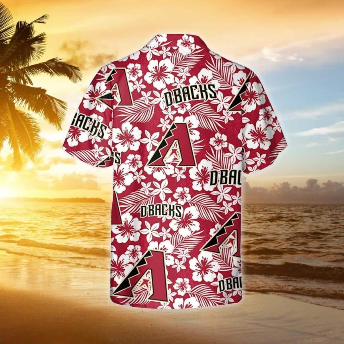 MLB Arizona Diamondbacks Hawaiian Shirt Hibiscus Seamless Pattern MLB Arizona Diamondbacks Hawaiian Shirt Hibiscus Seamless Pattern