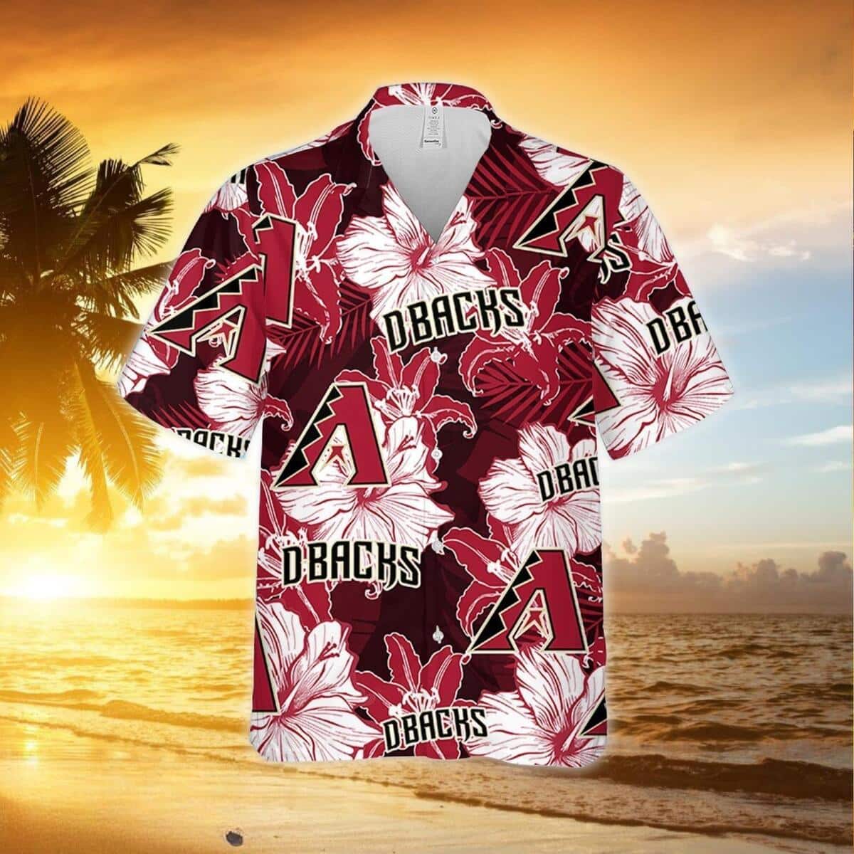 MLB Arizona Diamondbacks Hawaiian Shirt Floral Pattern Beach Lovers Gift