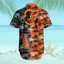 Summer Aloha MLB Baltimore Orioles Hawaiian Shirt Coconut Tree Pattern