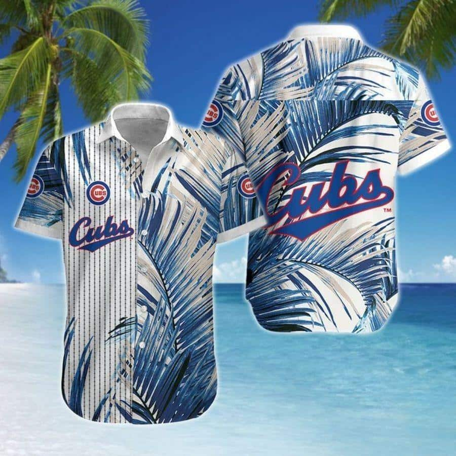 MLB Chicago Cubs Hawaiian Shirt Coconut Leaf Pattern Beach Lovers Gift