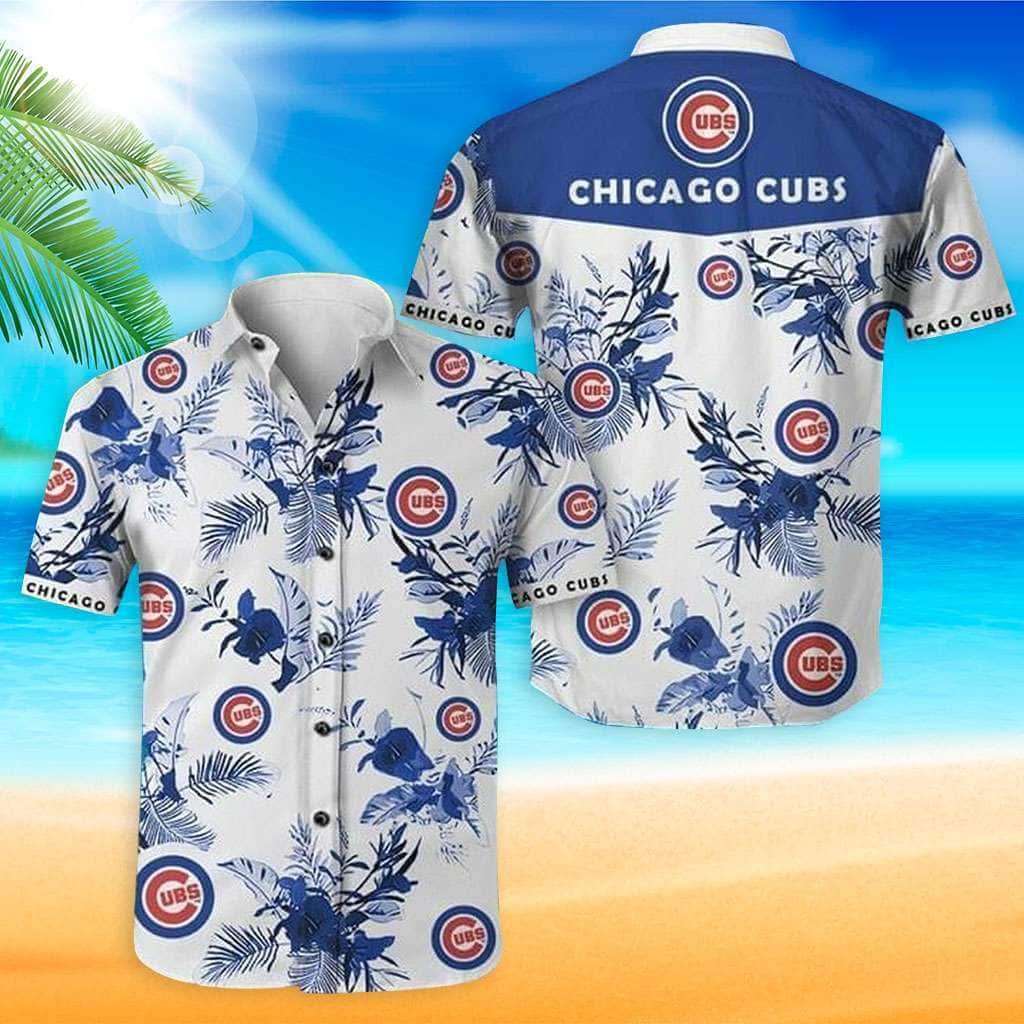 White Aloha MLB Chicago Cubs Hawaiian Shirt Trendy Summer Gift White Aloha MLB Chicago Cubs Hawaiian Shirt Trendy Summer Gift