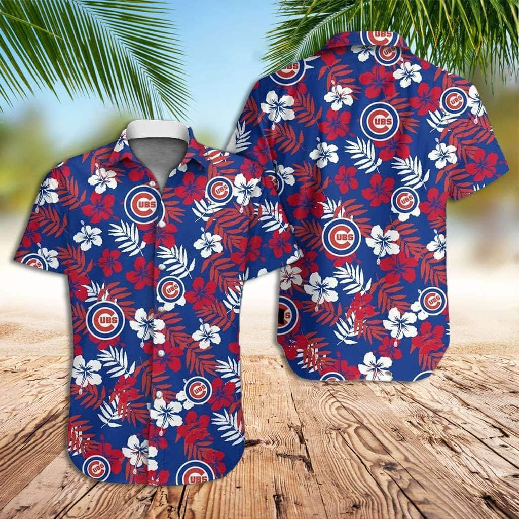 Summer Aloha MLB Chicago Cubs Hawaiian Shirt Flower Pattern