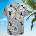 MLB Chicago White Sox Hawaiian Shirt Black White Gray Hibiscus Beach Trip Gift MLB Chicago White Sox Hawaiian Shirt Black White Gray Hibiscus Beach Trip Gift