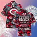 MLB Cincinnati Reds Hawaiian Shirt Stress Blessed Obsessed Aloha Beach Trip Gift MLB Cincinnati Reds Hawaiian Shirt Stress Blessed Obsessed Aloha Beach Trip Gift