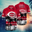 MLB Cincinnati Reds Hawaiian Shirt Aloha Palm Trees Summer Holiday Gift MLB Cincinnati Reds Hawaiian Shirt Aloha Palm Trees Summer Holiday Gift