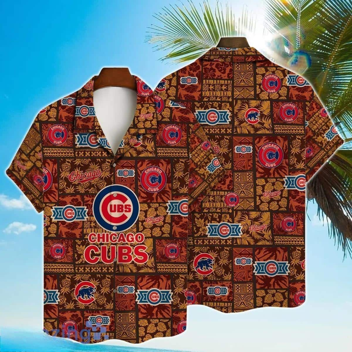 Retro MLB Chicago Cubs Hawaiian Shirt Classic Tropical Forest Beach Lovers Gift