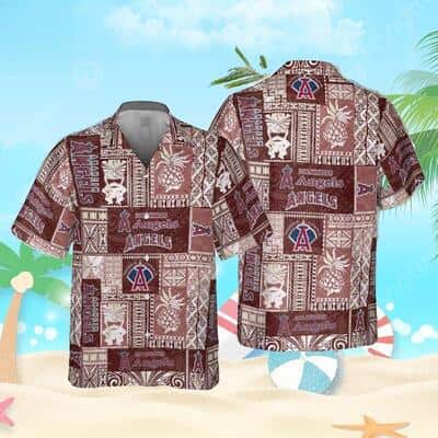 MLB Los Angeles Angels Hawaiian Shirt Vintage Aloha Symbol Beach Lovers Gift MLB Los Angeles Angels Hawaiian Shirt Vintage Aloha Symbol Beach Lovers Gift