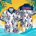 MLB Los Angeles Angels Hawaiian Shirt Tropical Flower Summer Beach Gift MLB Los Angeles Angels Hawaiian Shirt Tropical Flower Summer Beach Gift