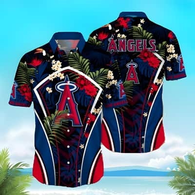 MLB Los Angeles Angels Hawaiian Shirt Tropical Variety Flora Beach Lovers Gift MLB Los Angeles Angels Hawaiian Shirt Tropical Variety Flora Beach Lovers Gift