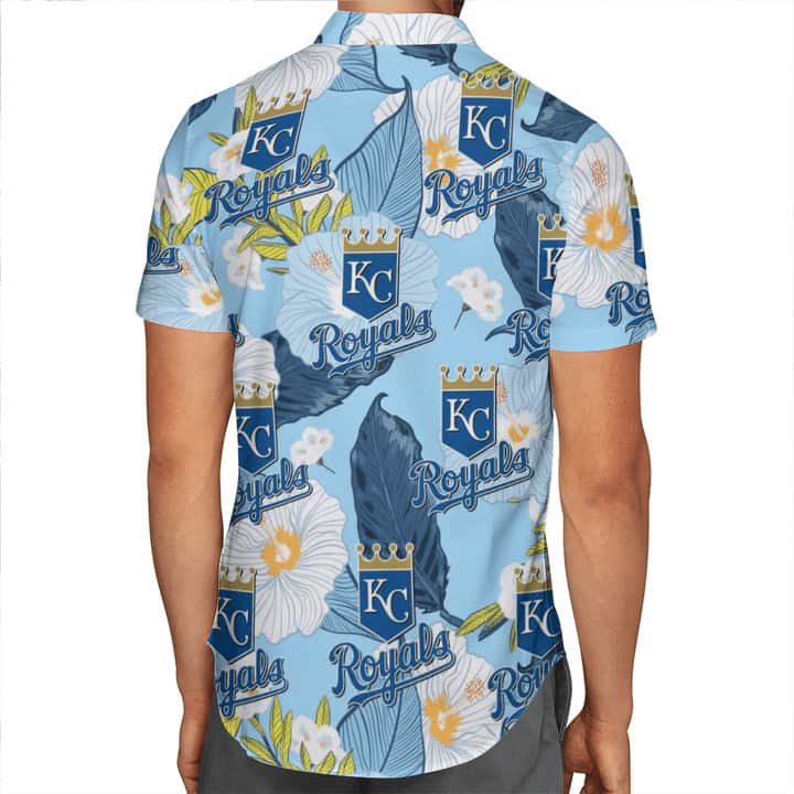 MLB Kansas City Royals Hawaiian Shirt Blue Aloha Gift For Baseball Fans MLB Kansas City Royals Hawaiian Shirt Blue Aloha Gift For Baseball Fans