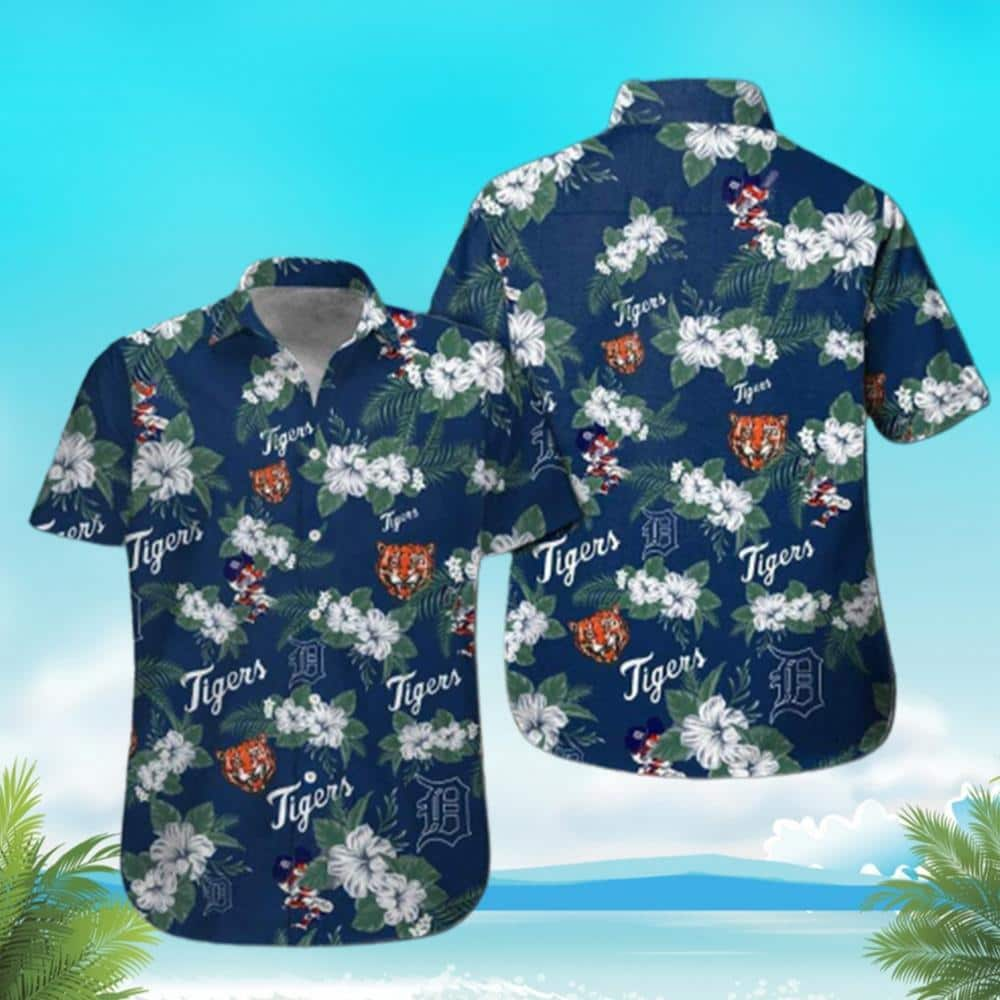 MLB Detroit Tigers Hawaiian Shirt Aloha Flora Summer Vacation Gift For Baseball Fans