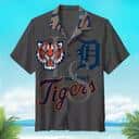 Basic MLB Detroit Tigers Hawaiian Shirt Classic Pattern Gift For Baseball Fans