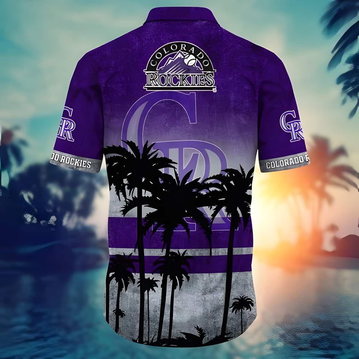 Vintage MLB Colorado Rockies Hawaiian Shirt Purple Palm Trees Summer Beach Gift Vintage MLB Colorado Rockies Hawaiian Shirt Purple Palm Trees Summer Beach Gift
