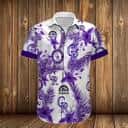 White Aloha MLB Colorado Rockies Hawaiian Shirt Purple Leaves Gift For Beach Lovers White Aloha MLB Colorado Rockies Hawaiian Shirt Purple Leaves Gift For Beach Lovers
