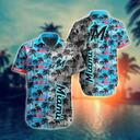 MLB Miami Marlins Hawaiian Shirt Aloha Island Trendy Beach Lovers Gift