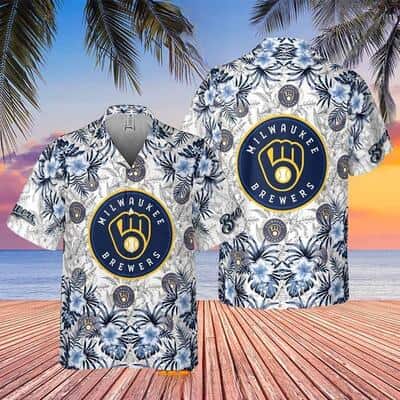 With Milwaukee Brewers Hawaiian Shirt Tropical Floret Unique Gift For MLB Fans With Milwaukee Brewers Hawaiian Shirt Tropical Floret Unique Gift For MLB Fans