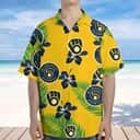 MLB Milwaukee Brewers Hawaiian Shirt Aloha Hibiscus Flower Gift For Summer Vacation MLB Milwaukee Brewers Hawaiian Shirt Aloha Hibiscus Flower Gift For Summer Vacation