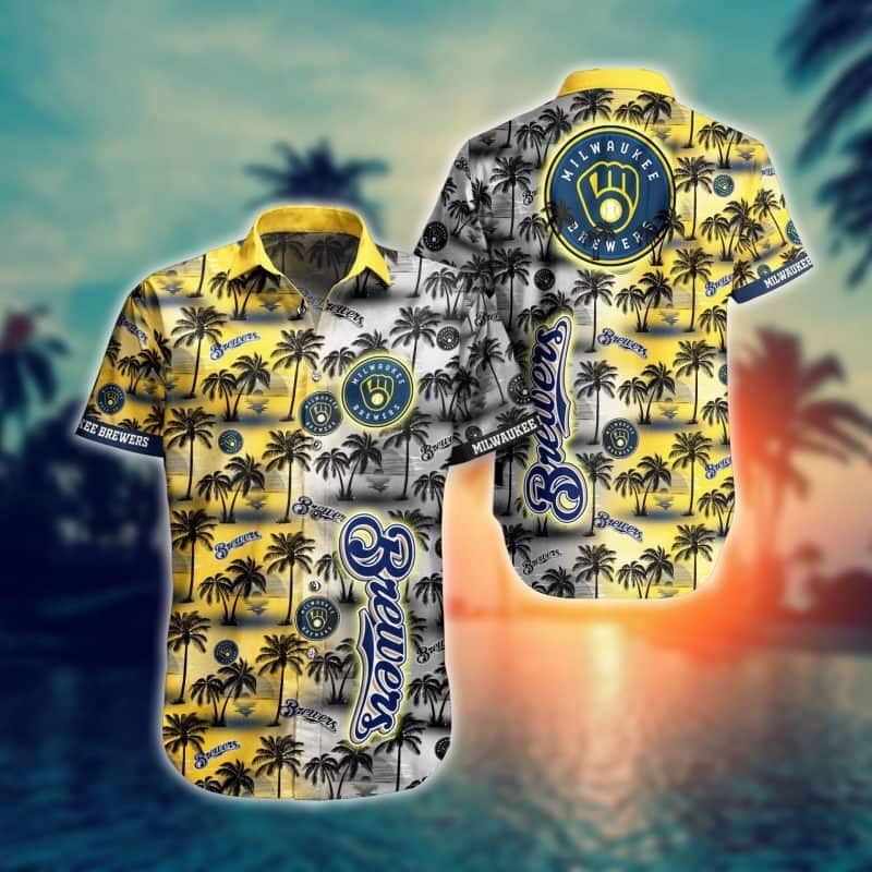 Vintage MLB Milwaukee Brewers Hawaiian Shirt Aloha Flora Gift For Summer Lovers