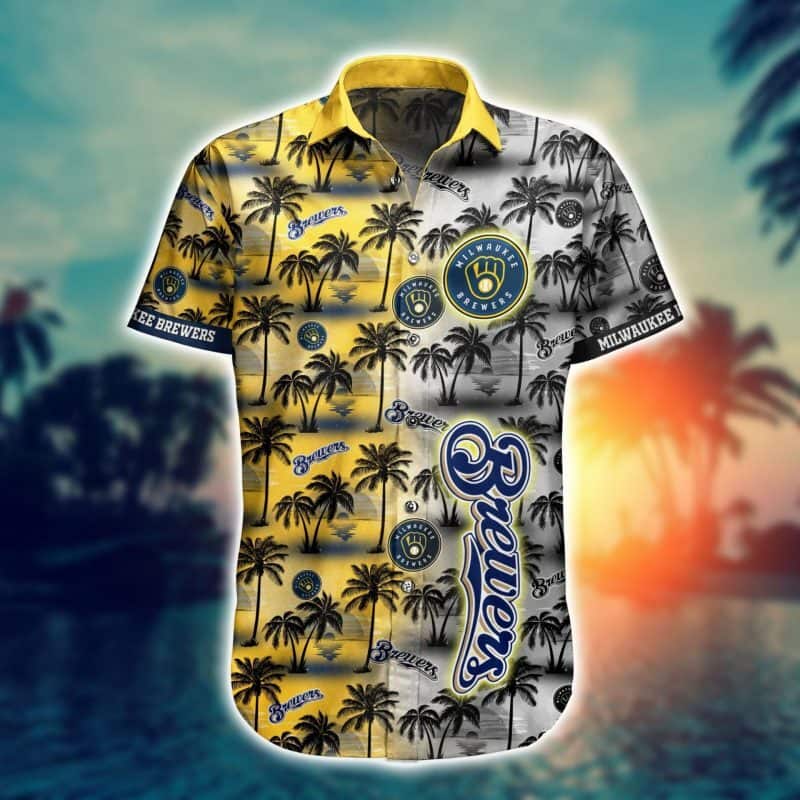 Vintage MLB Milwaukee Brewers Hawaiian Shirt Aloha Flora Gift For Summer Lovers Vintage MLB Milwaukee Brewers Hawaiian Shirt Aloha Flora Gift For Summer Lovers