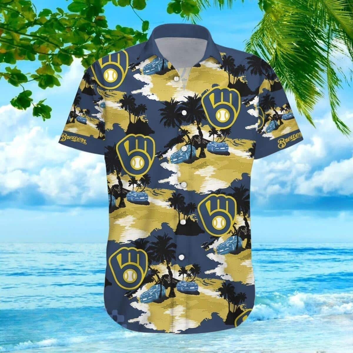 MLB Milwaukee Brewers Hawaiian Shirt Aloha Beach Summer Holiday Gift For Family