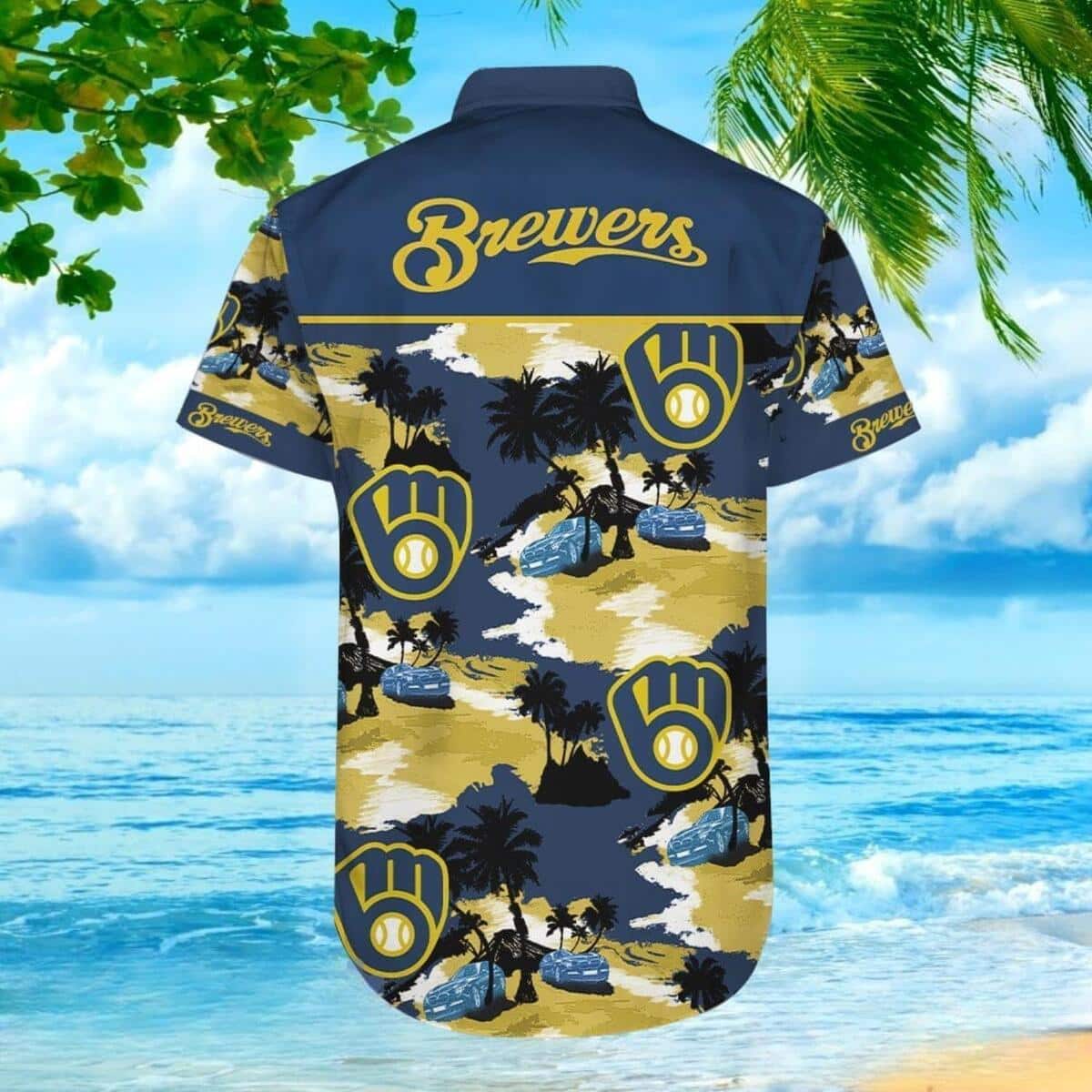 MLB Milwaukee Brewers Hawaiian Shirt Aloha Beach Summer Holiday Gift For Family MLB Milwaukee Brewers Hawaiian Shirt Aloha Beach Summer Holiday Gift For Family