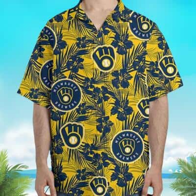Aloha MLB Milwaukee Brewers Hawaiian Shirt Lush Flora Beach Lovers Gift Aloha MLB Milwaukee Brewers Hawaiian Shirt Lush Flora Beach Lovers Gift