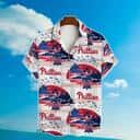 MLB Philadelphia Phillies Hawaiian Shirt Breathtaking View Of The Beach At Sunset Pattern Summer Beach Gift