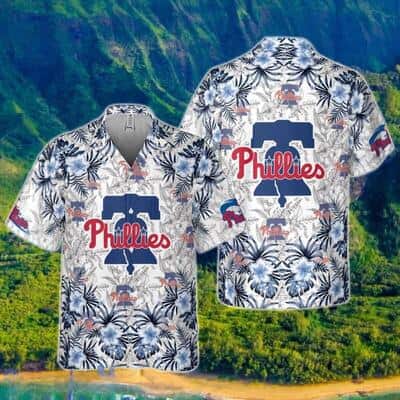 MLB Philadelphia Phillies Hawaiian Shirt Blue Hibiscus And Diverse Plants Pattern Best Beach Gift MLB Philadelphia Phillies Hawaiian Shirt Blue Hibiscus And Diverse Plants Pattern Best Beach Gift