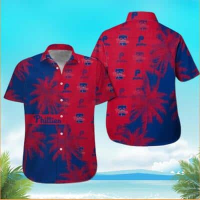 MLB Philadelphia Phillies Hawaiian Shirt Tropical Flora Pattern Cool Aloha Beach Gift For Friend MLB Philadelphia Phillies Hawaiian Shirt Tropical Flora Pattern Cool Aloha Beach Gift For Friend