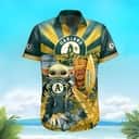 MLB Oakland Athletics Hawaiian Shirt Baby Yoda Star Wars Baseball Coach Gift MLB Oakland Athletics Hawaiian Shirt Baby Yoda Star Wars Baseball Coach Gift
