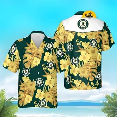 MLB Oakland Athletics Hawaiian Shirt Aloha Tropical Summer Gift For Coaches Baseball MLB Oakland Athletics Hawaiian Shirt Aloha Tropical Summer Gift For Coaches Baseball
