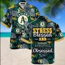 Aloha MLB Oakland Athletics Hawaiian Shirt Stress Blessed Obsessed Essential Gift Aloha MLB Oakland Athletics Hawaiian Shirt Stress Blessed Obsessed Essential Gift
