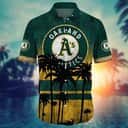 MLB Oakland Athletics Hawaiian Shirt Classic Palm Trees Pattern Beach Lovers Gift MLB Oakland Athletics Hawaiian Shirt Classic Palm Trees Pattern Beach Lovers Gift