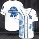 Vintage Skull Pabst Blue Ribbon Baseball Jersey Gift For Beer Lovers Vintage Skull Pabst Blue Ribbon Baseball Jersey Gift For Beer Lovers