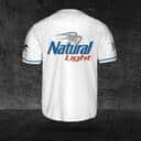 Basic White Natural Light Baseball Jersey Gift For Beer Drinkers Basic White Natural Light Baseball Jersey Gift For Beer Drinkers