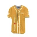 Michelob ULTRA Pure Gold Baseball Jersey White Striped Pattern With Gold Theme Unique Beer Lovers Gift Michelob ULTRA Pure Gold Baseball Jersey White Striped Pattern With Gold Theme Unique Beer Lovers Gift