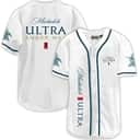 Michelob ULTRA Amber Max Baseball Jersey Dark Green Striped Logo Gift For Crazy Fans Michelob ULTRA Amber Max Baseball Jersey Dark Green Striped Logo Gift For Crazy Fans