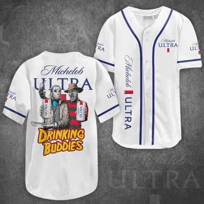 Trendy Jason Voorhees And Freddy Krueger Michelob ULTRA Baseball Jersey Drinking Buddies Gift For Best Friends Trendy Jason Voorhees And Freddy Krueger Michelob ULTRA Baseball Jersey Drinking Buddies Gift For Best Friends