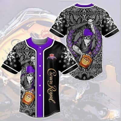 Crown Royal Baseball Jersey Swag Skull Print On Mandala Gift For Whisky Lovers Crown Royal Baseball Jersey Swag Skull Print On Mandala Gift For Whisky Lovers