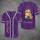 Purple Crown Royal Baseball Jersey Minion Cute Gift For Whisky Lovers Purple Crown Royal Baseball Jersey Minion Cute Gift For Whisky Lovers