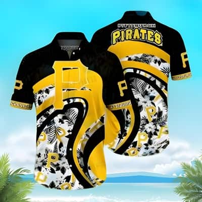 Summer Aloha MLB Pittsburgh Pirates Hawaiian Shirt Simple Curve And Hawaiian Tropical Flora Pattern Trendy Summer Lovers Gift Summer Aloha MLB Pittsburgh Pirates Hawaiian Shirt Simple Curve And Hawaiian Tropical Flora Pattern Trendy Summer Lovers Gift