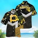 Aloha MLB Pittsburgh Pirates Hawaiian Shirt Vintage Tropical Flora With Geometric Pattern Summer Beach Lovers Gift