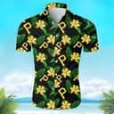 Black MLB Pittsburgh Pirates Hawaiian Shirt Yellow Hibiscus Flowers And Green Tropical Palm Leaves Aloha Beach Lovers Gift Black MLB Pittsburgh Pirates Hawaiian Shirt Yellow Hibiscus Flowers And Green Tropical Palm Leaves Aloha Beach Lovers Gift