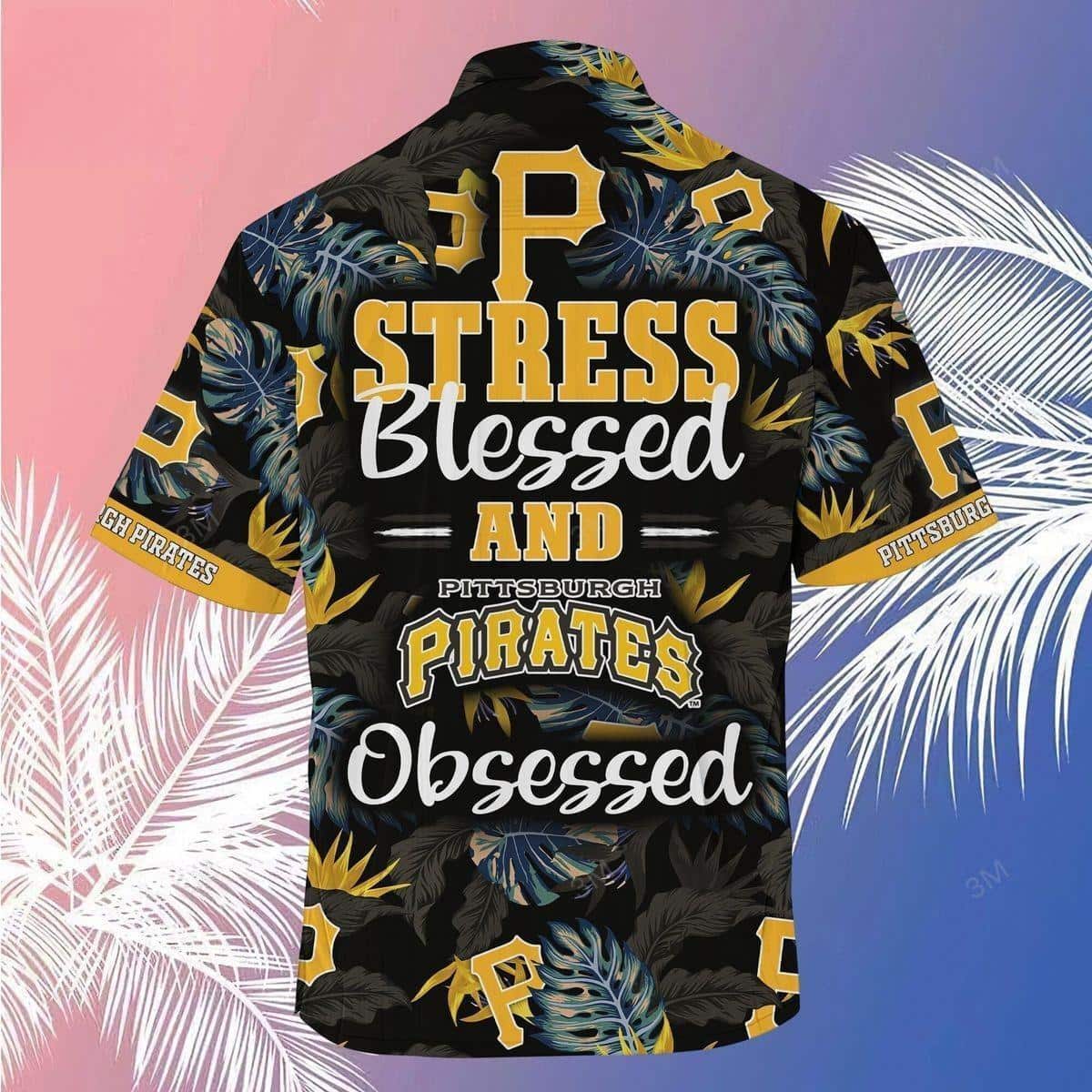 Aloha MLB Pittsburgh Pirates Hawaiian Shirt Strelitzia Reginae Flowers And Blue Monstera Pattern Summer Gift For Sport Dad Aloha MLB Pittsburgh Pirates Hawaiian Shirt Strelitzia Reginae Flowers And Blue Monstera Pattern Summer Gift For Sport Dad