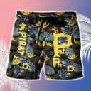Aloha MLB Pittsburgh Pirates Hawaiian Shirt Strelitzia Reginae Flowers And Blue Monstera Pattern Summer Gift For Sport Dad