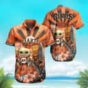 MLB San Francisco Giants Hawaiian Shirt Baby Yoda Star Wars Classic Hawaiian Sculpture And Attractive Flora Pattern Beach Gift MLB San Francisco Giants Hawaiian Shirt Baby Yoda Star Wars Classic Hawaiian Sculpture And Attractive Flora Pattern Beach Gift