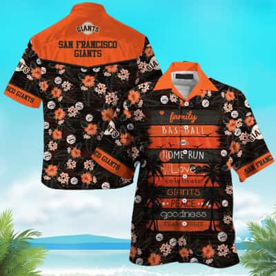 MLB San Francisco Giants Hawaiian Shirt Impressive Tropical Flora Patter Family Baseball Homerun Team Spirit Gift For Family MLB San Francisco Giants Hawaiian Shirt Impressive Tropical Flora Patter Family Baseball Homerun Team Spirit Gift For Family