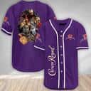 Purple Crown Royal Baseball Jersey Halloween Horror Characters Gift For Wine Lovers Purple Crown Royal Baseball Jersey Halloween Horror Characters Gift For Wine Lovers