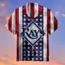 Unique MLB Tampa Bay Rays Hawaiian Shirt American Flag Symbol Gift For Baseball Fans