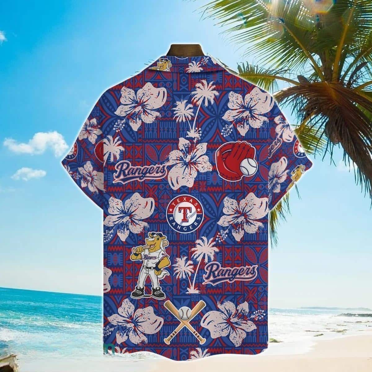 MLB Texas Rangers Hawaiian Shirt Vintage Aloha Hibiscus Flora Summer Gift MLB Texas Rangers Hawaiian Shirt Vintage Aloha Hibiscus Flora Summer Gift